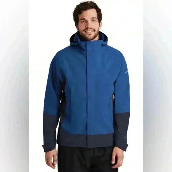 Eddie Bauer Weatheredge Men's waterproof Breathable Sz L light Jacket Rain/Wind - Picture 7 of 8